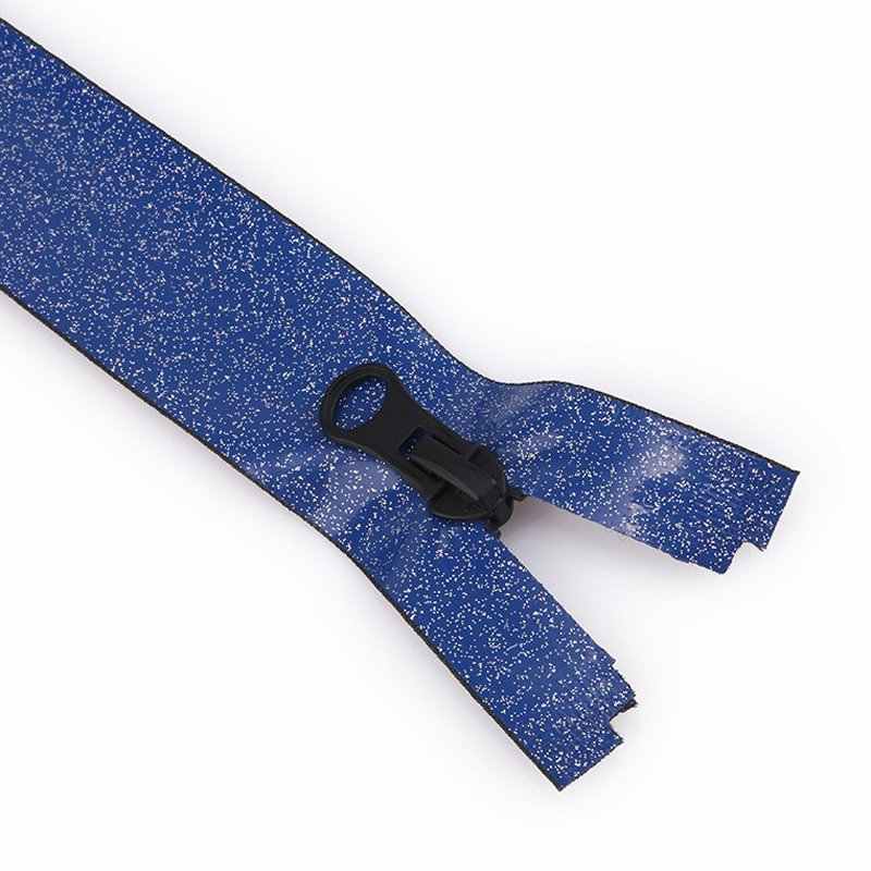 No.5 Glitter Reverse Waterproof Separating Nylon Coil Zipper