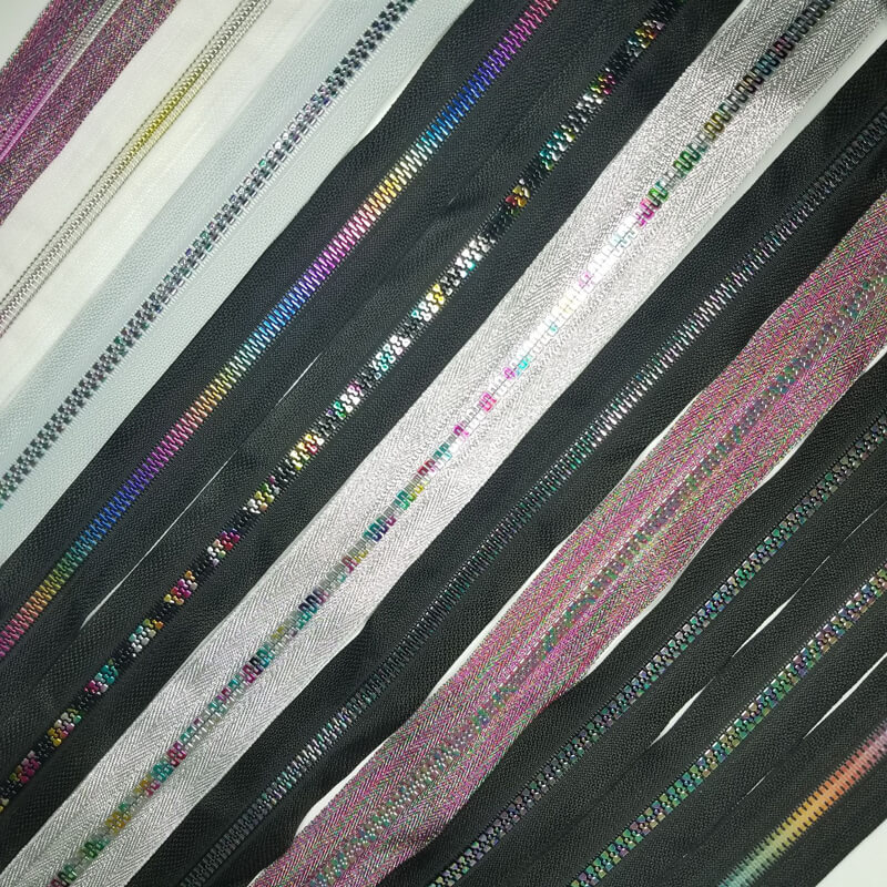 #5 Dynamic Rainbow Gradient Resin Zipper Tape
