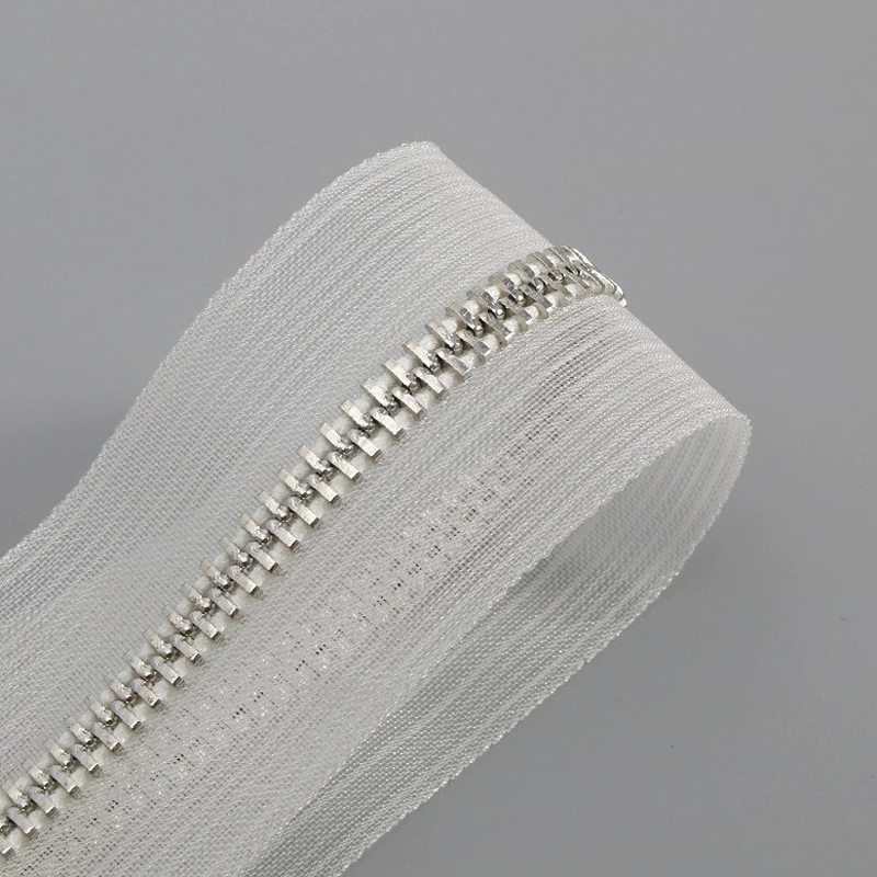 #5 Silver Metal Double Slider Closed End Zipper