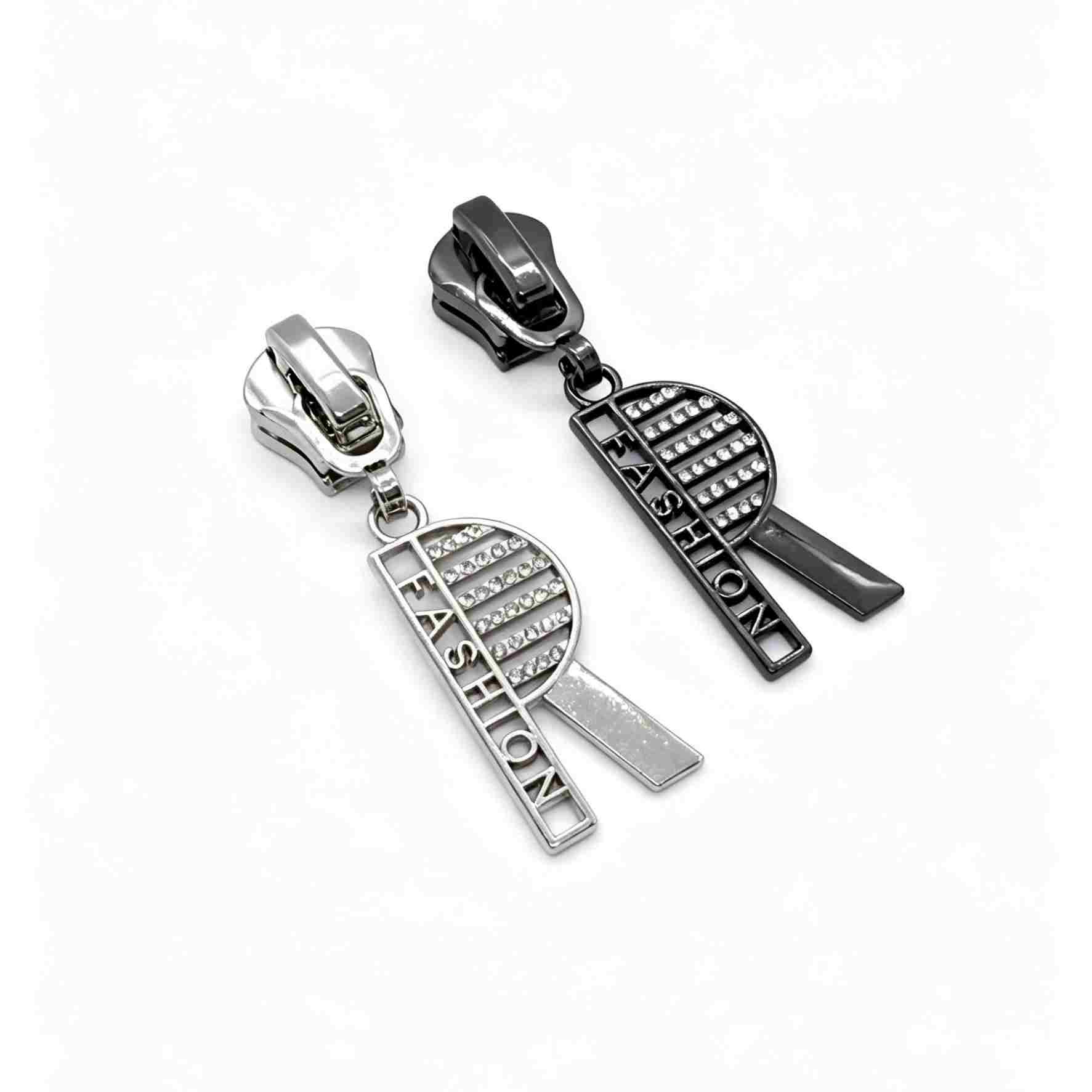 Wholesale Bling R-Shaped Zipper Pulls