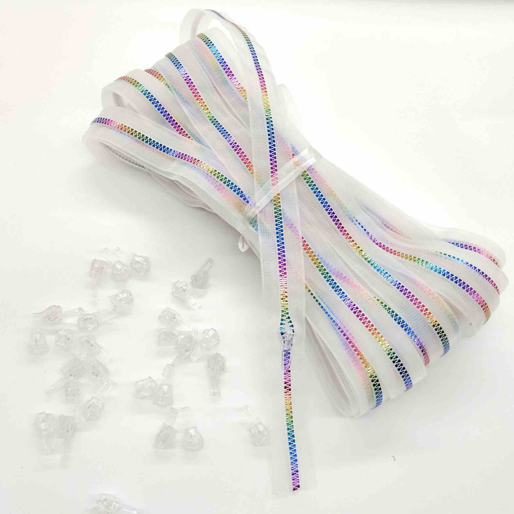 No.5 Iridescent Rainbow Resin Zipper