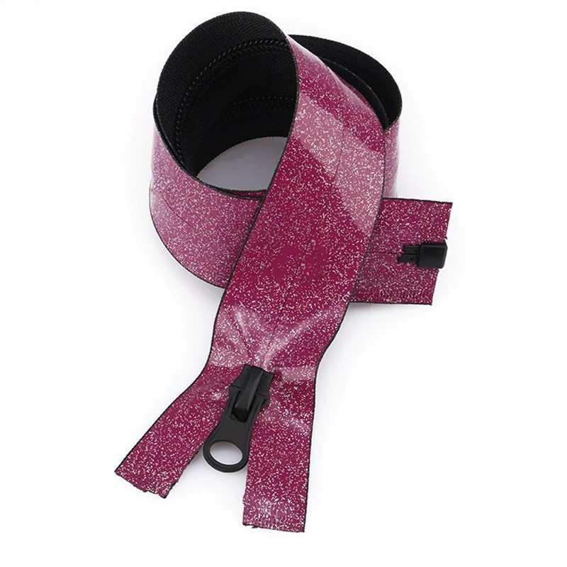 No.5 Glitter Reverse Waterproof Separating Nylon Coil Zipper