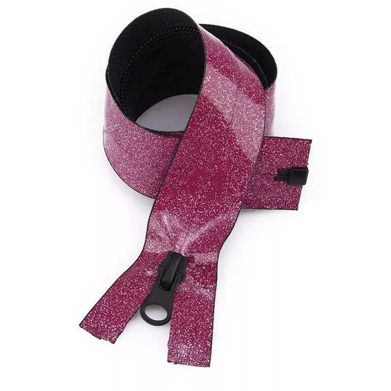 No.5 Glitter Reverse Waterproof Separating Nylon Coil Zipper