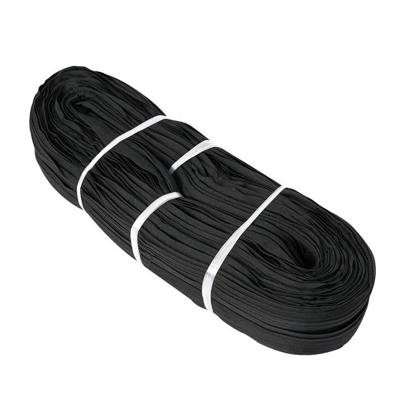 #10 Heavy Duty Nylon Coil Zipper Roll Large Teeth for Tent, Canopy & Tricycle Shelter