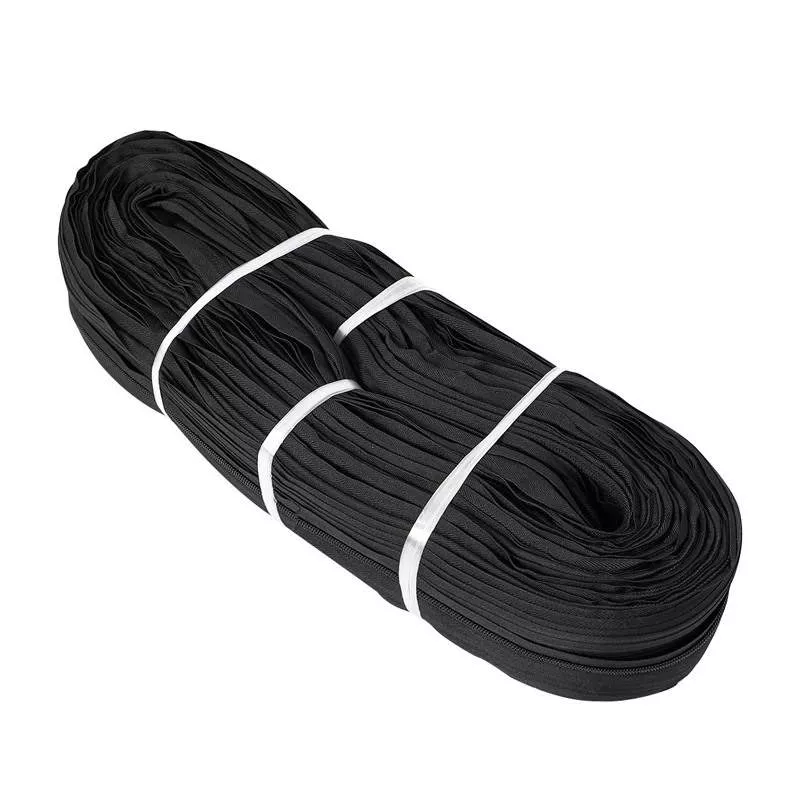 #10 Heavy Duty Nylon Coil Zipper Roll Large Teeth for Tent, Canopy & Tricycle Shelter
