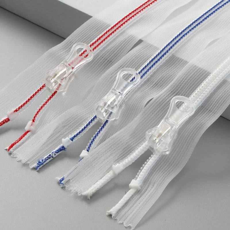 No.5 Transparent Mesh Closed End Nylon Coil Zipper
