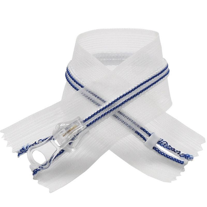 No.5 Transparent Mesh Closed End Nylon Coil Zipper