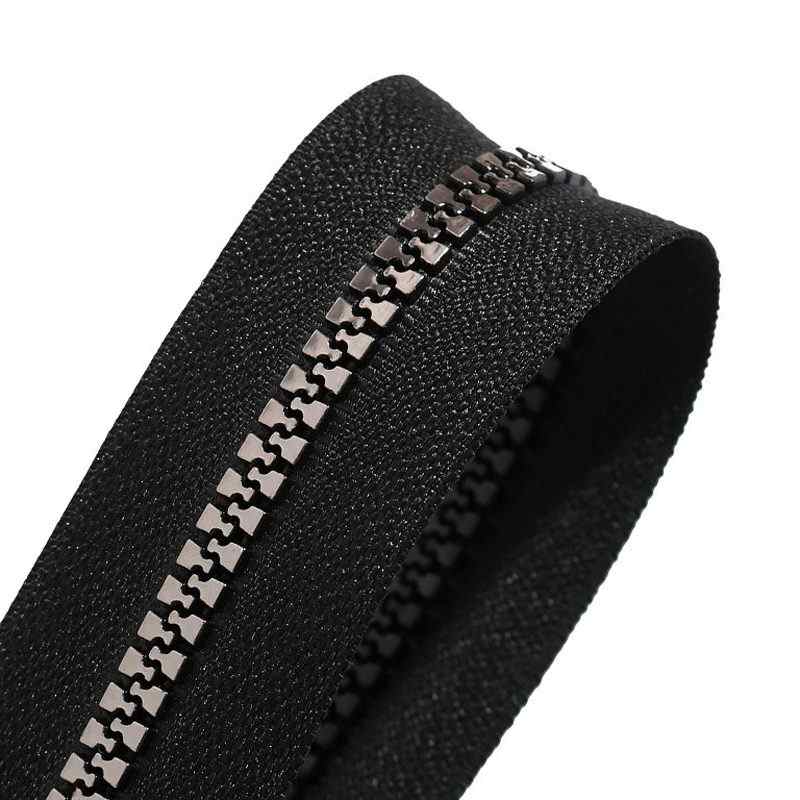 #3 #5 #8 Open End Resin Zipper Metallic Coated Teeth for Garment Home Textile Luggage