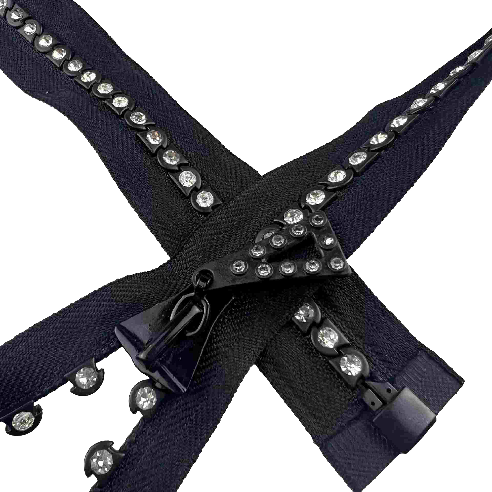 5# Single Row Rhinestone Resin Zipper