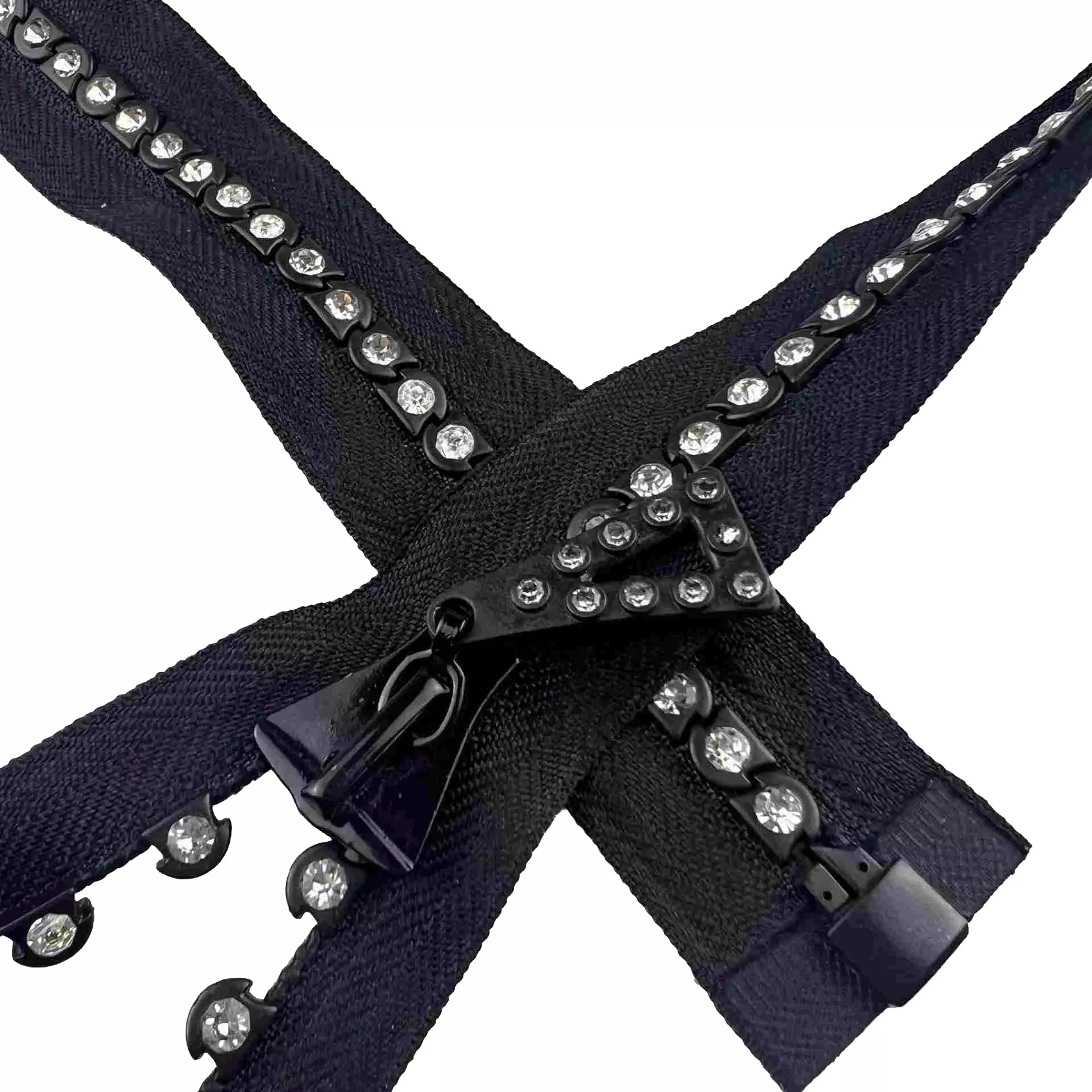 5# Single Row Rhinestone Resin Zipper