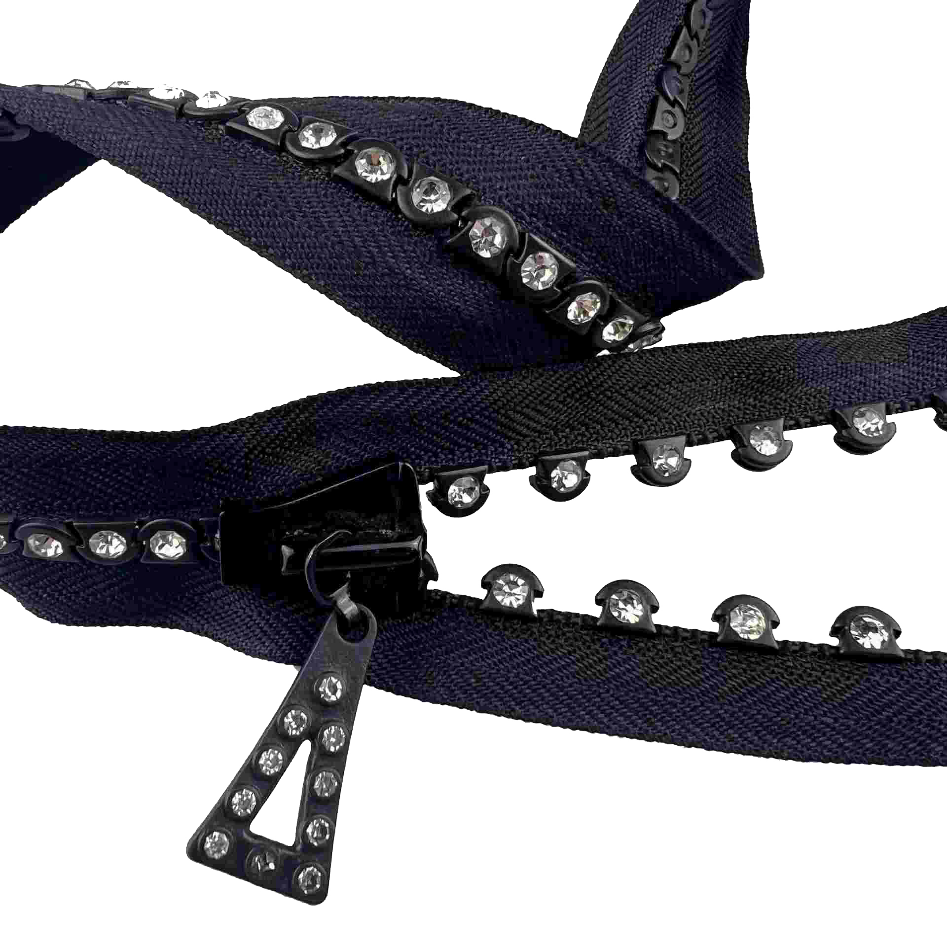 5# Single Row Rhinestone Resin Zipper