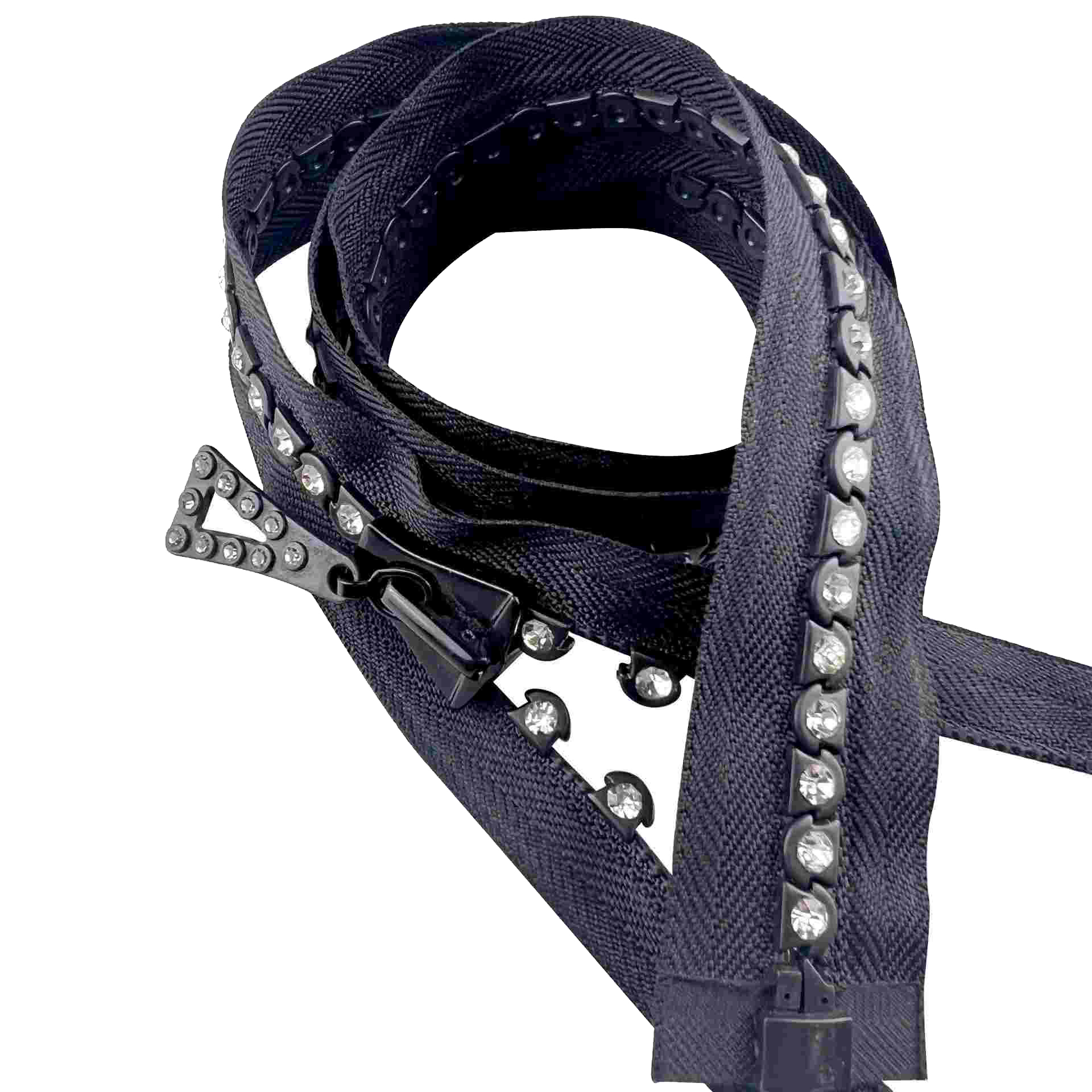 5# Single Row Rhinestone Resin Zipper