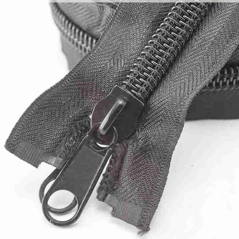 Industrial Grade No.10 Closed End Zipper with Double Pull Tab