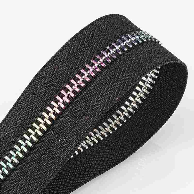15CM Closed End Rainbow Teeth Metal Zipper