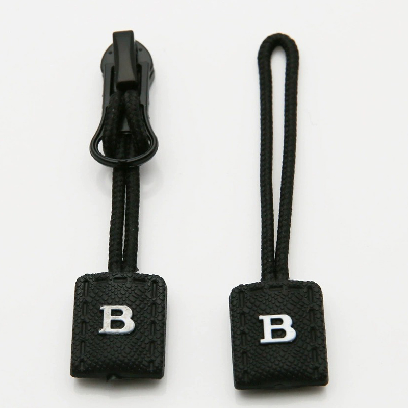Reverse Mount Rope PU Tab Zipper Pulls