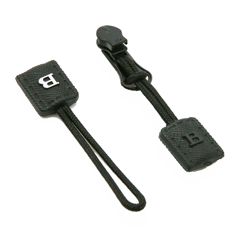 Reverse Mount Rope PU Tab Zipper Pulls