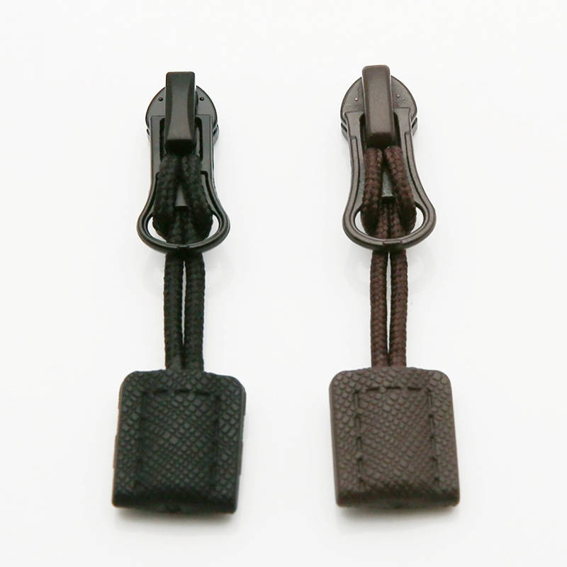 Reverse Mount Rope PU Tab Zipper Pulls