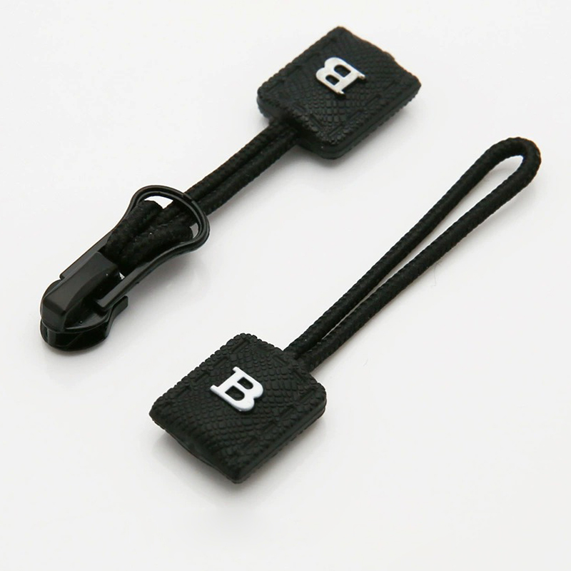 Reverse Mount Rope PU Tab Zipper Pulls