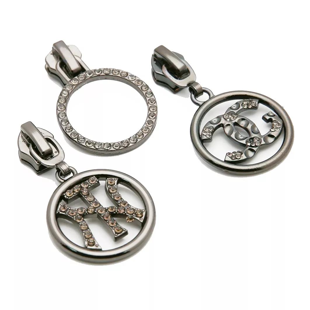 No.5 Inlaid Crystal Metal Sliders