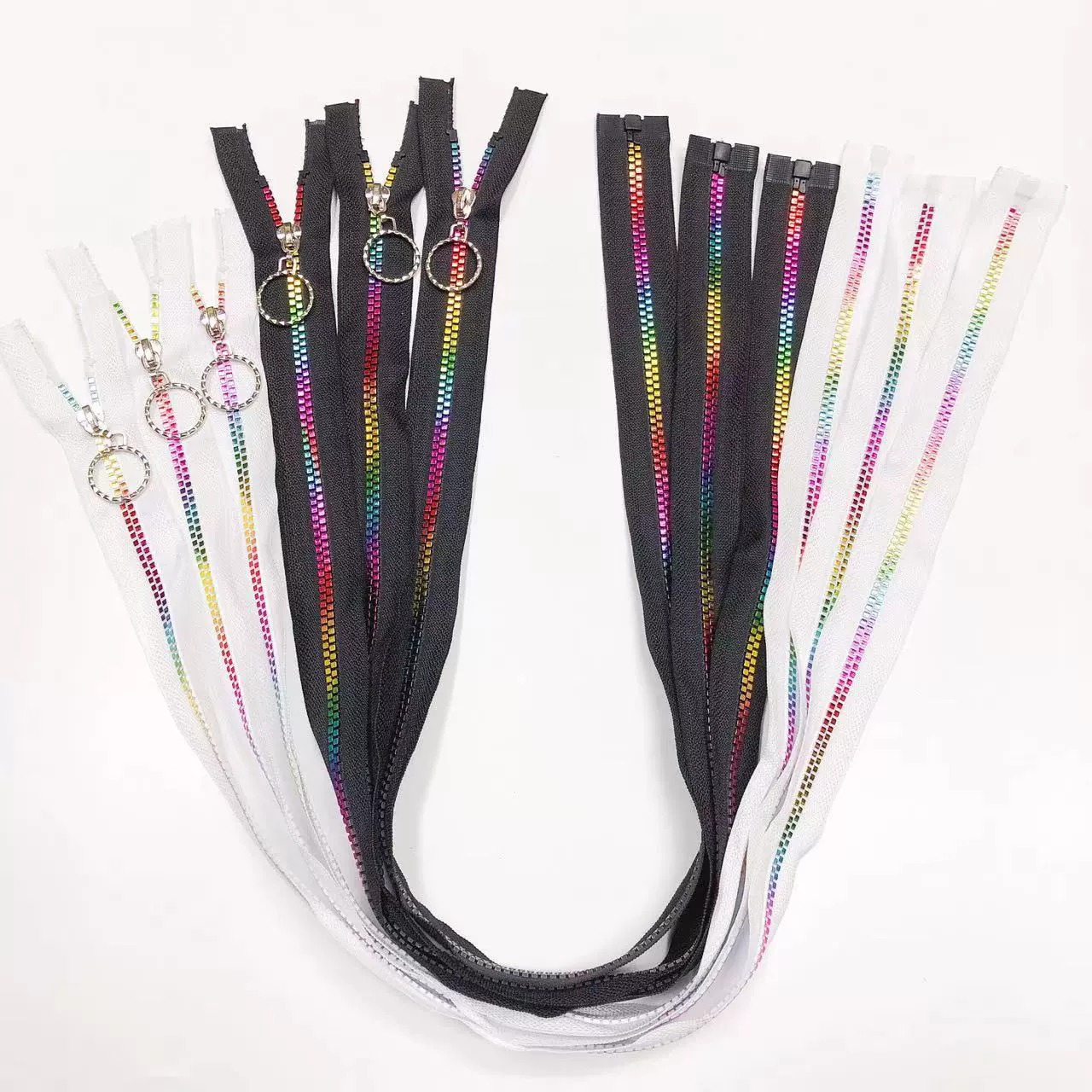 5# Rainbow Coated Resin Zipper