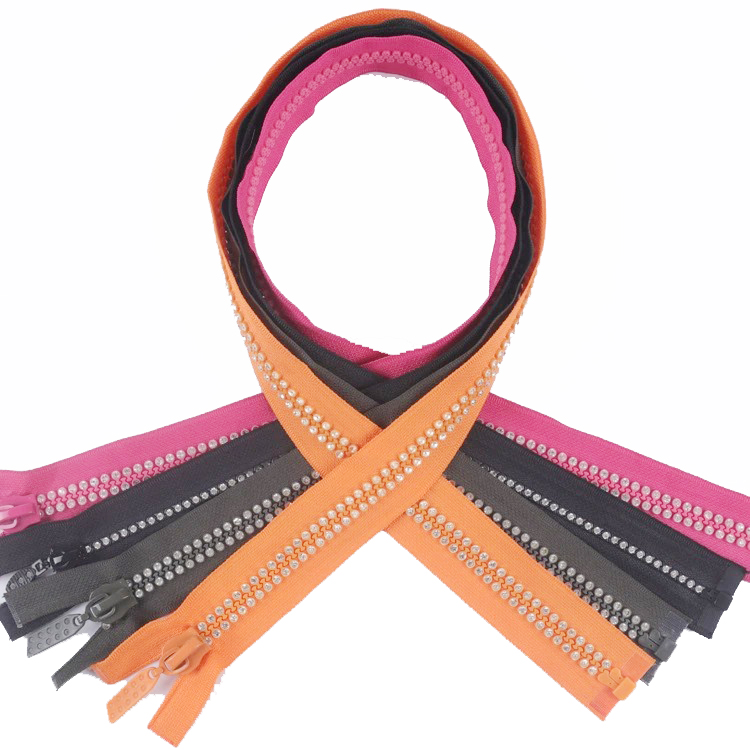 10# Resin Rhinestone Zipper