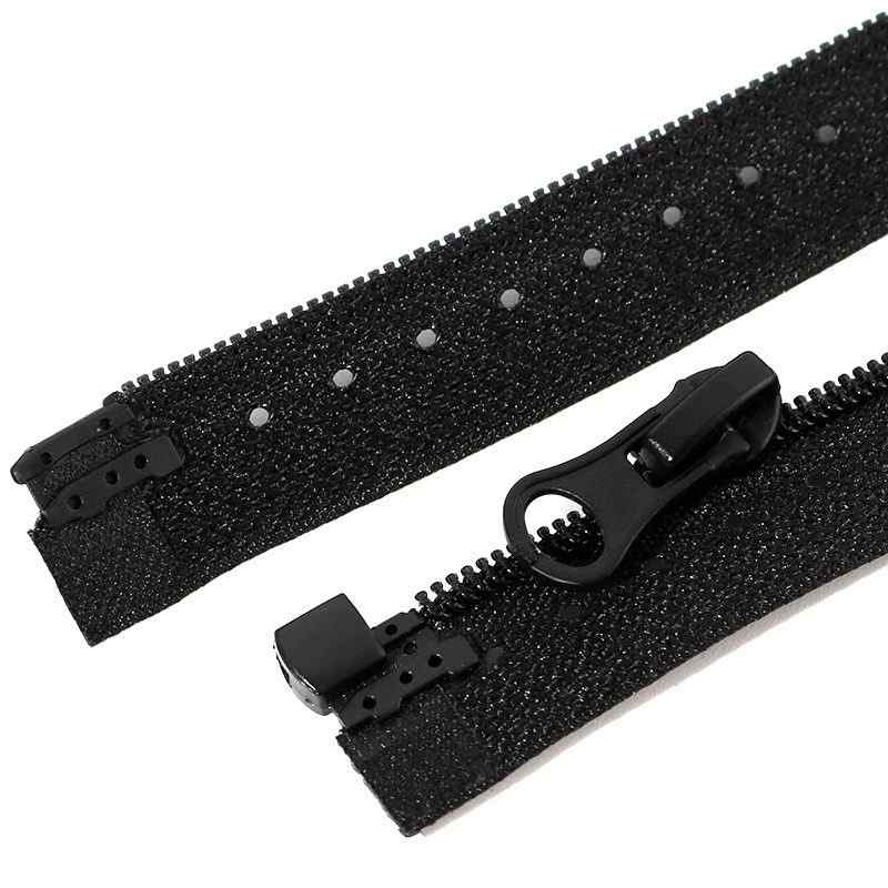 #3 Nylon Coil Open End Zipper Front Wear Rhinestone Dot Tape for Garment Bags Shoes Bedding