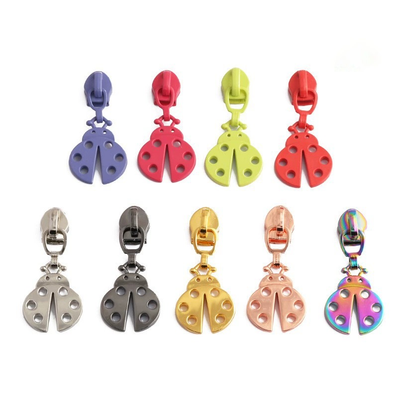 Ladybug Shaped Zipper Sliders