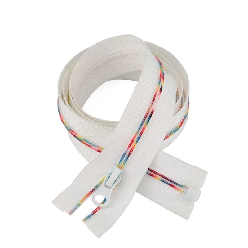 Rainbow Teeth Open End Nylon Zippers