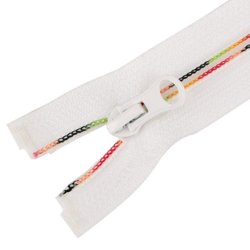 Rainbow Teeth Open End Nylon Zippers