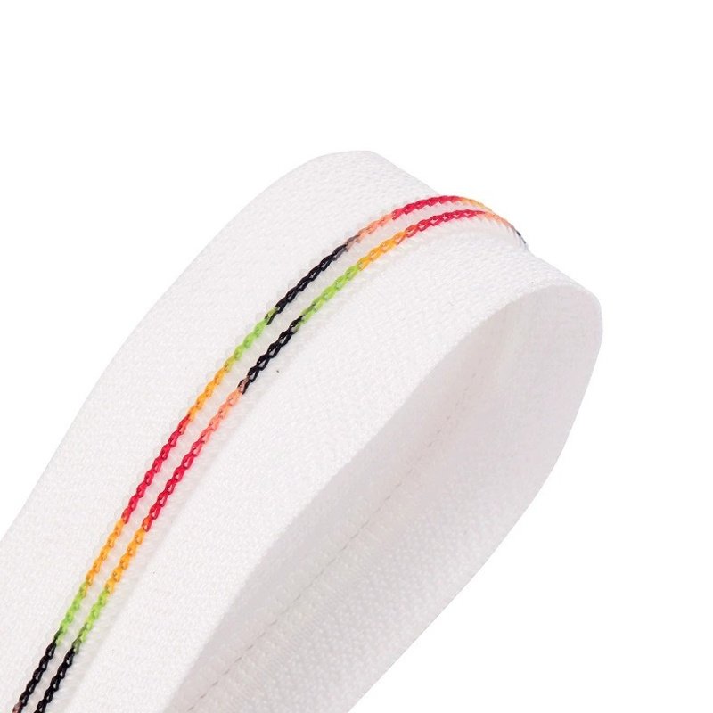 Rainbow Teeth Open End Nylon Zippers