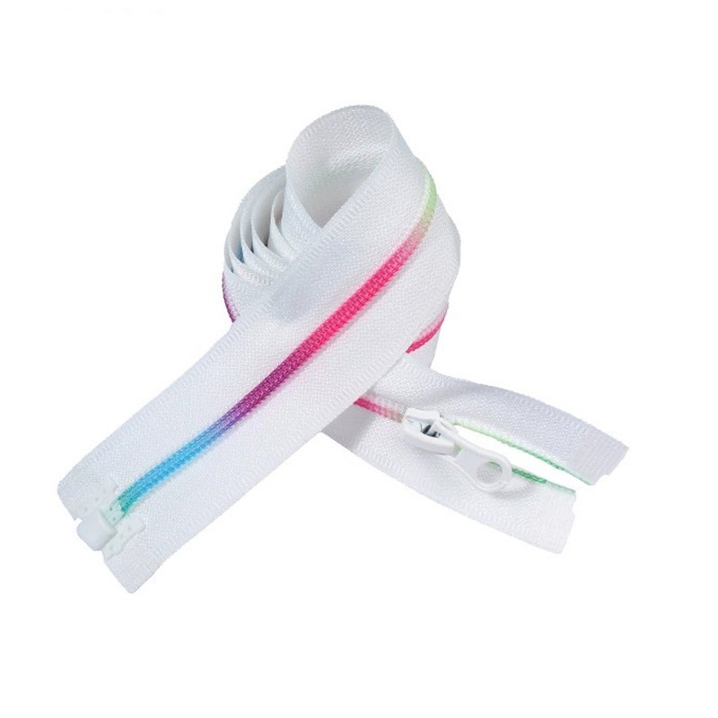 Rainbow Teeth Open End Nylon Zippers
