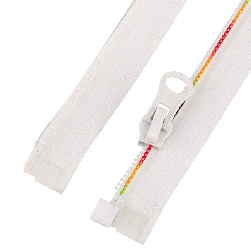 Rainbow Teeth Open End Nylon Zippers