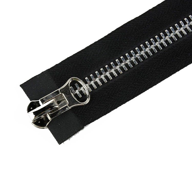 8# White Gold Copper Teeth Metal Zipper