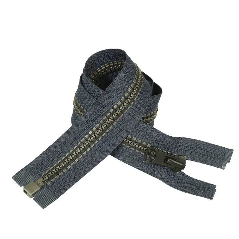#5 Open End Resin Zipper Navy Woven Tape Track Molded Teeth for Jacket & Luggage