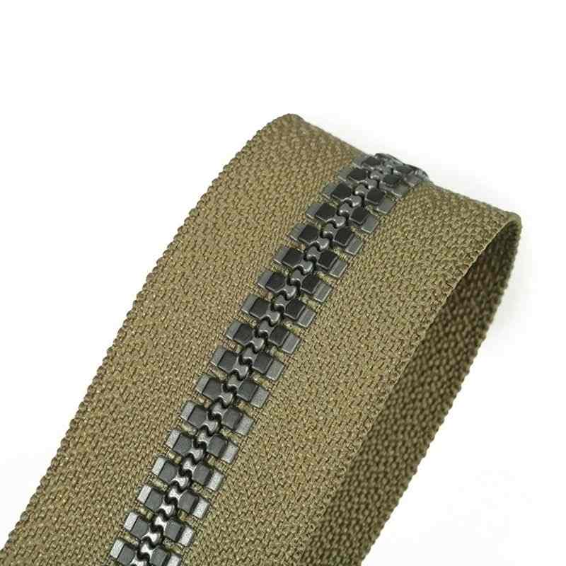 #5 Open End Resin Zipper Navy Woven Tape Track Molded Teeth for Jacket & Luggage