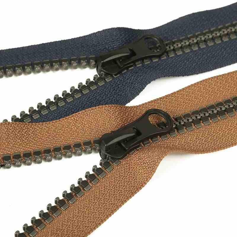 #5 Open End Resin Zipper Navy Woven Tape Track Molded Teeth for Jacket & Luggage