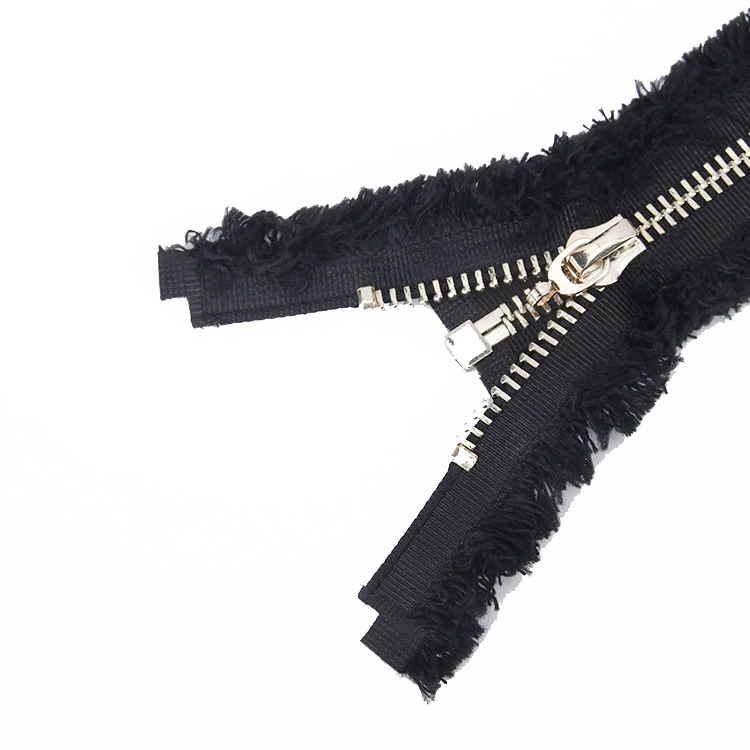 No.5 Vintage Fringe Metal Zipper