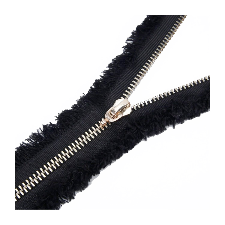 No.5 Vintage Fringe Metal Zipper