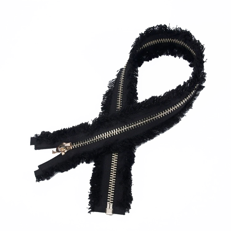 No.5 Vintage Fringe Metal Zipper