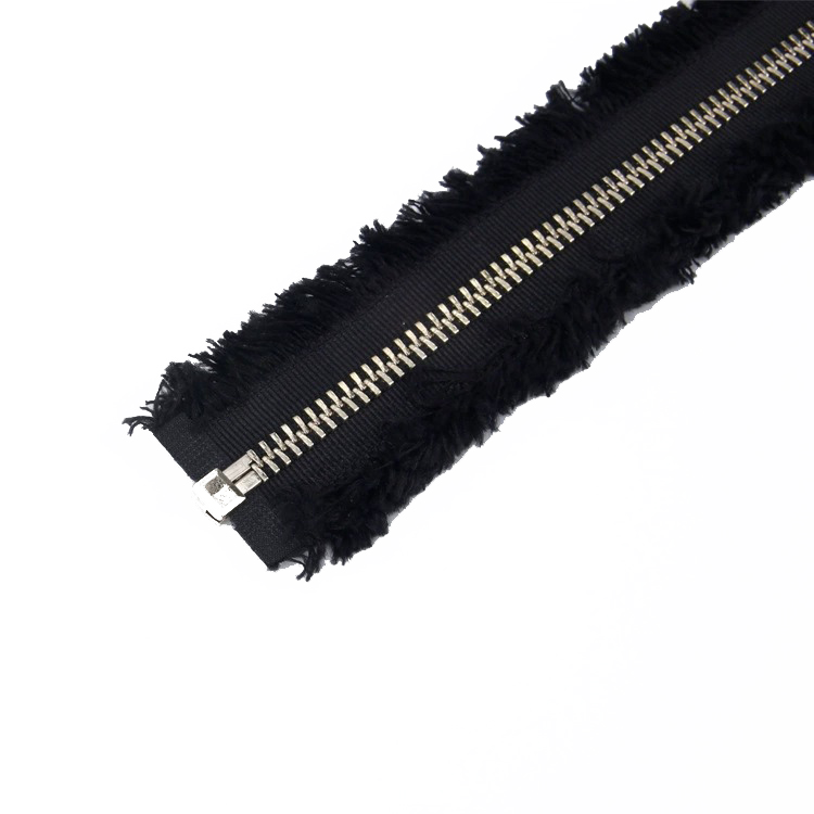 No.5 Vintage Fringe Metal Zipper