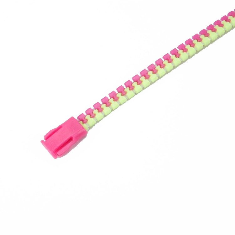3# Two-Tone Resin Zipper chain Bracelets