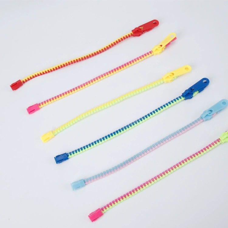 3# Two-Tone Resin Zipper chain Bracelets