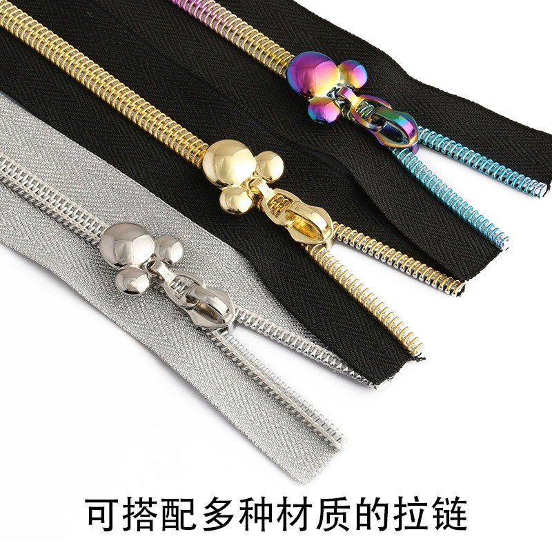Cute 3D Mickey Head Zipper Heads