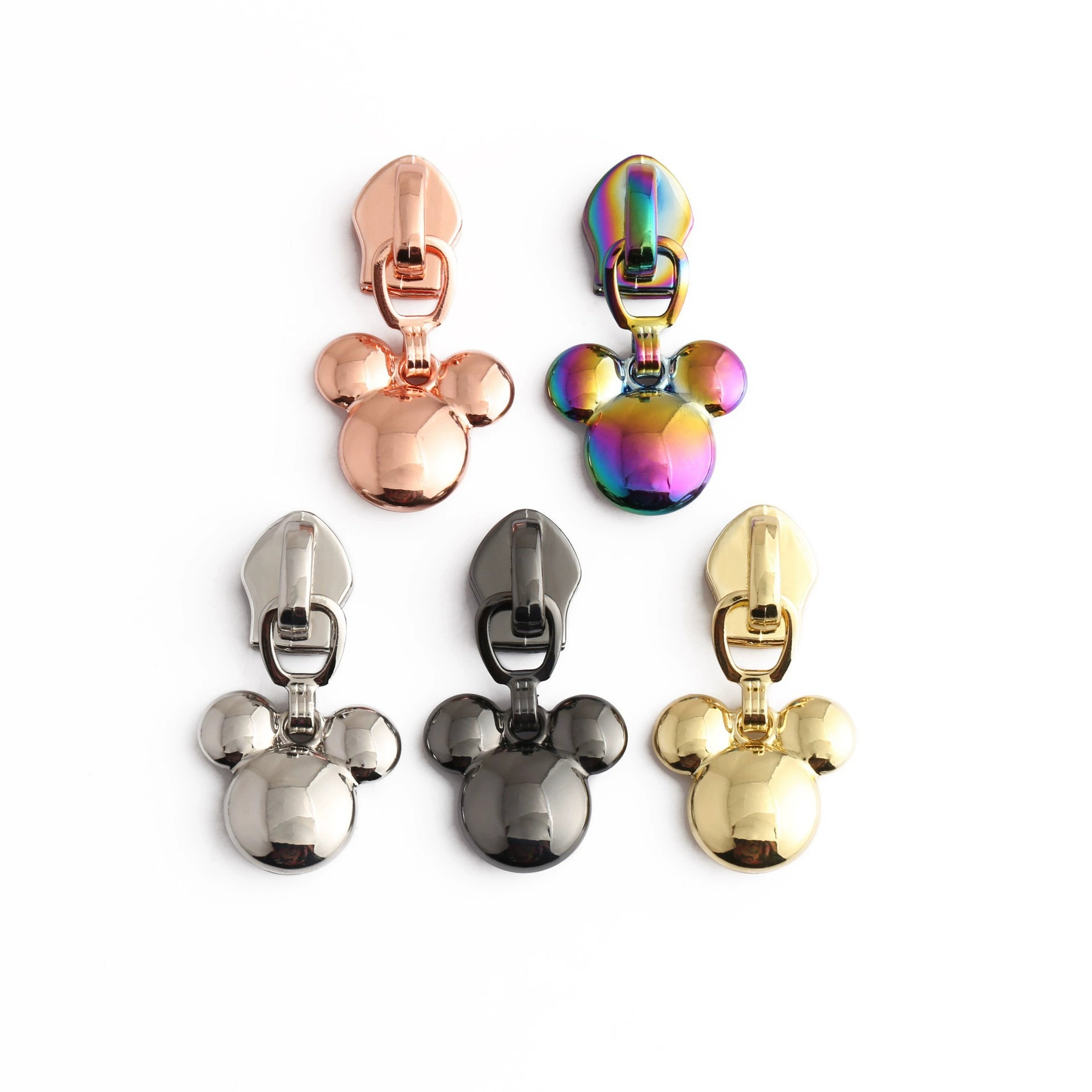 Cute 3D Mickey Head Zipper Heads