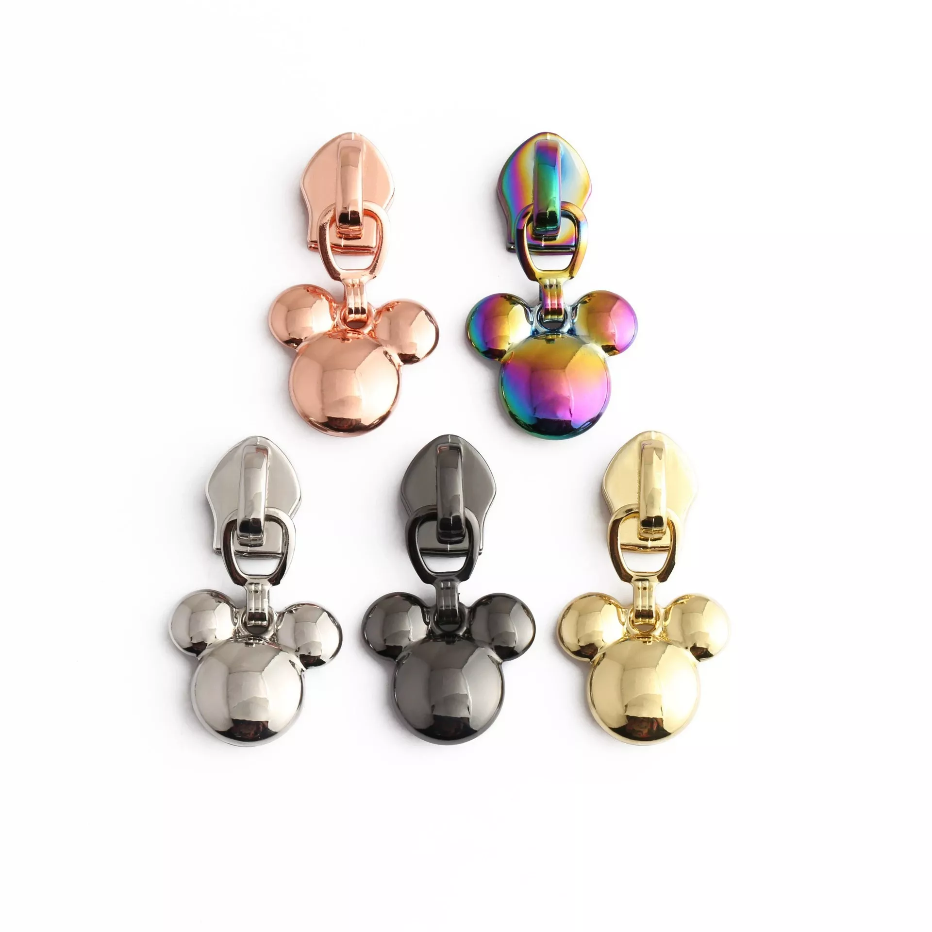 Cute 3D Mickey Head Zipper Heads