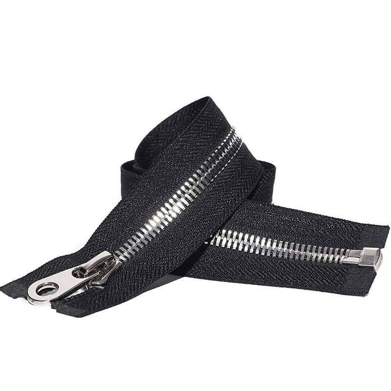 #3 #5 #8 Double Point Teeth Open End Metal Zipper
