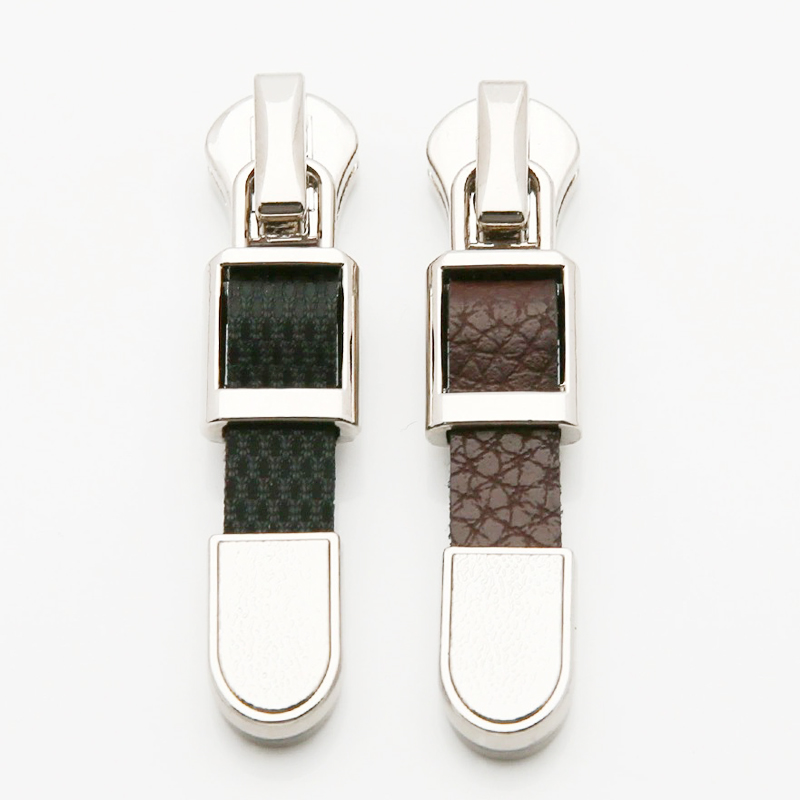 Leather Strap Auto-Lock Zipper Pulls