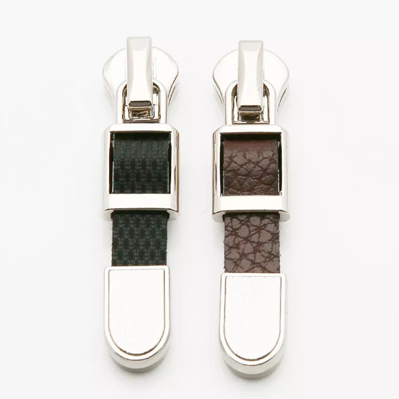 Leather Strap Auto-Lock Zipper Pulls