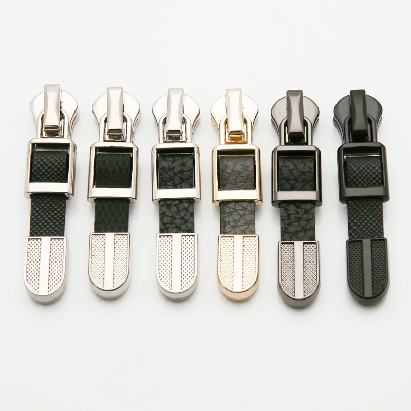 Leather Strap Auto-Lock Zipper Pulls