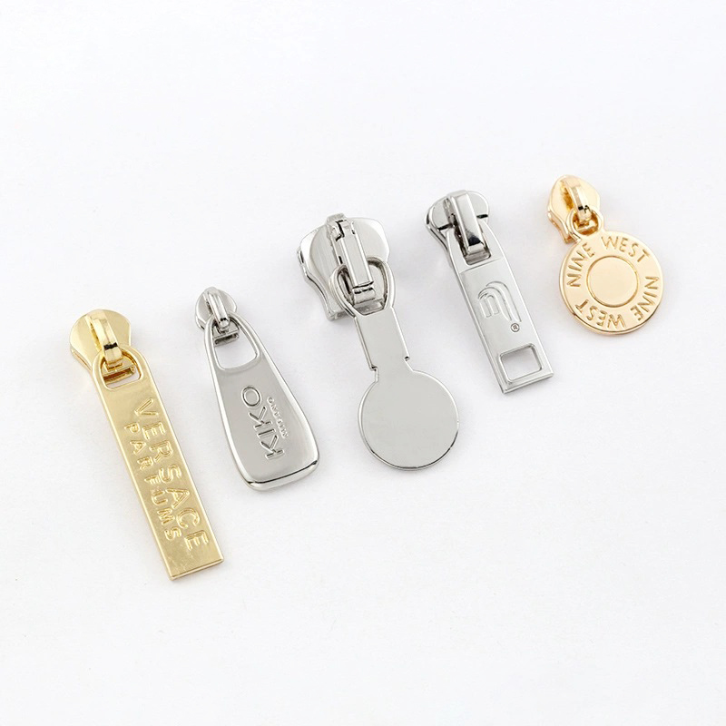 Custom Logo Engraved Metal Zipper Pulls